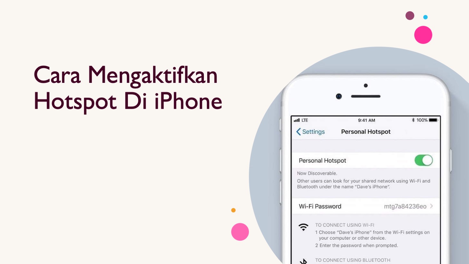 Cara Mengaktifkan Hotspot Di iPhone - InformasiKita